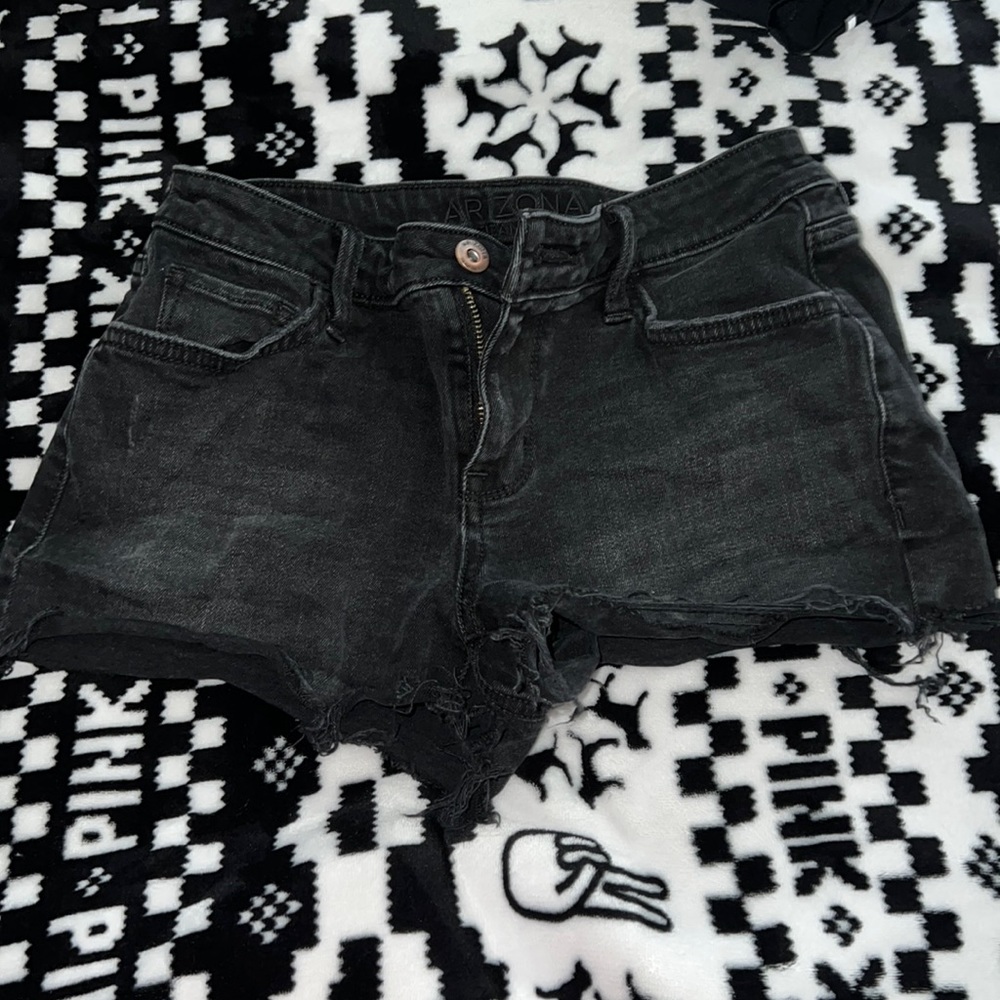 arizona black jean shorts